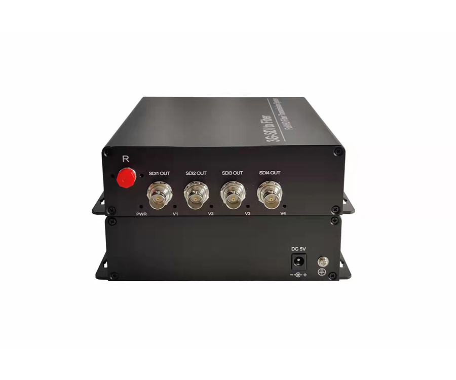 4-Channel HD-SDI 3G-SDI Video over Fiber Converter